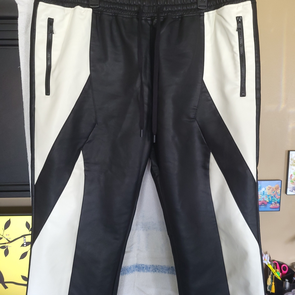 Fashion Nova Black and White Joggers